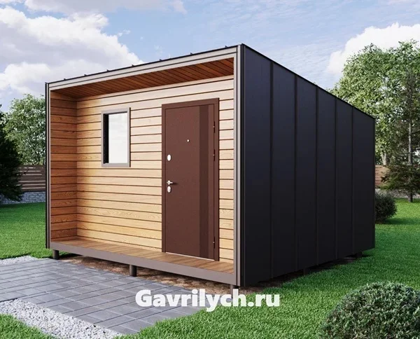 Хозблок "Хай-Тек"с односкатной кровлей от 10 м2 - миниатюра 4