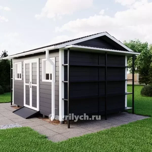 Хозблок "Садовник со стеллажами" - миниатюра 4