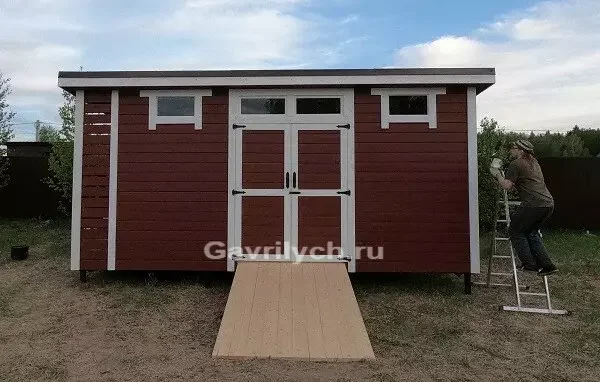 Хозблок "Садовод с дровником" от 9 м2 - миниатюра 7