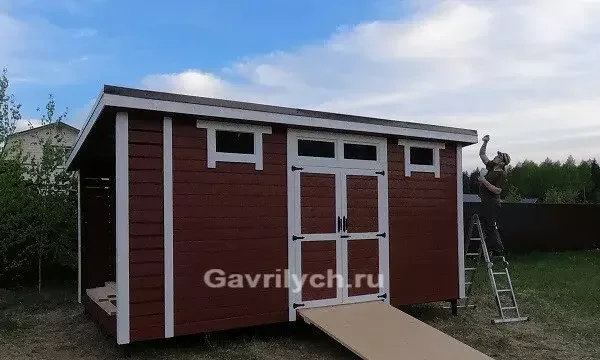 Хозблок "Садовод с дровником" от 9 м2 - миниатюра 10
