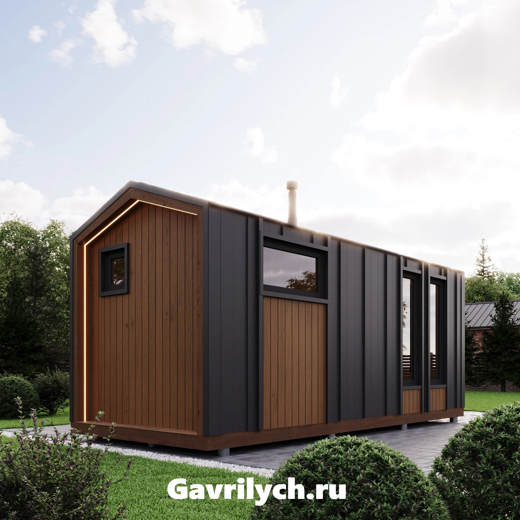 Баня в стиле Барнхаус - миниатюра 4