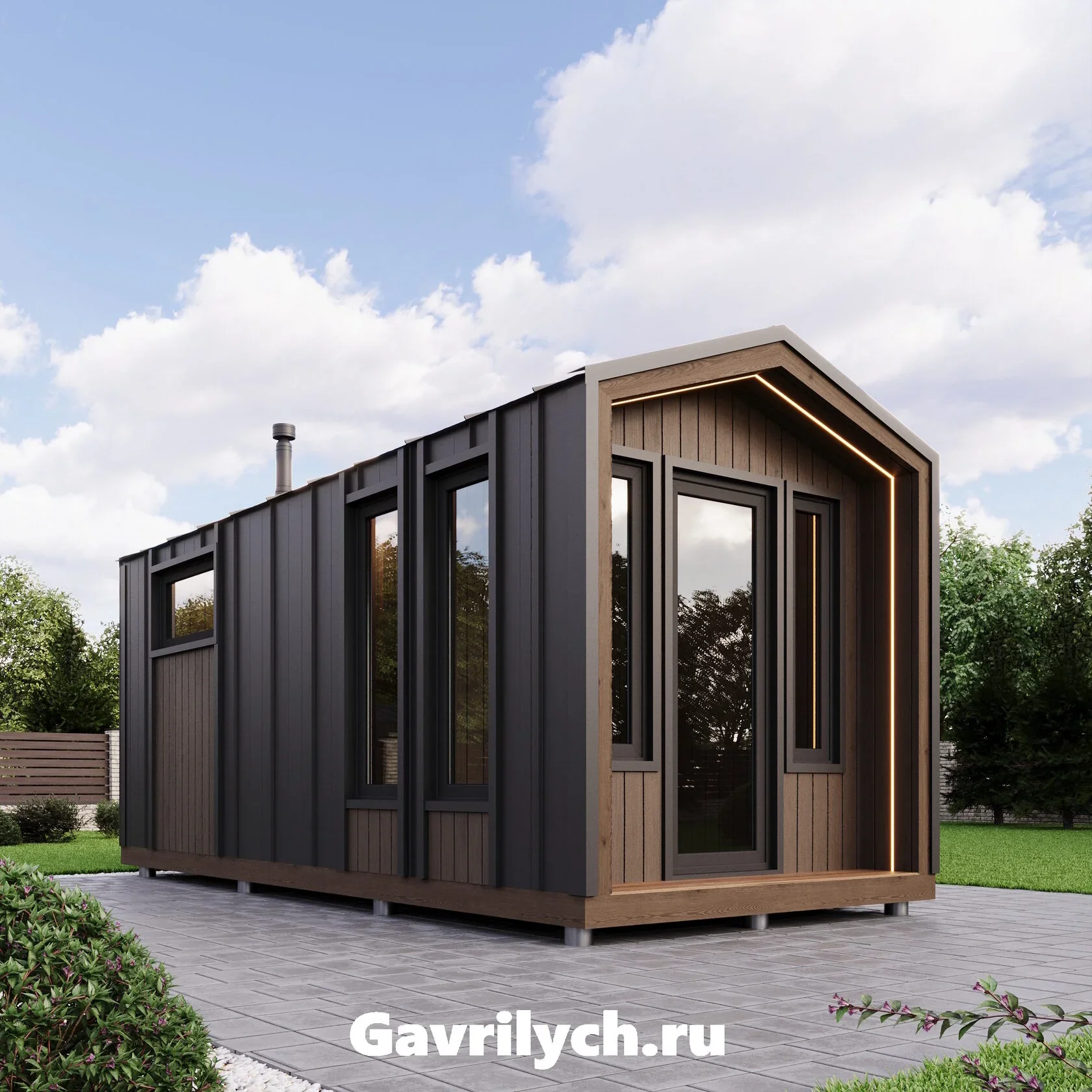 Баня в стиле Барнхаус - миниатюра 6