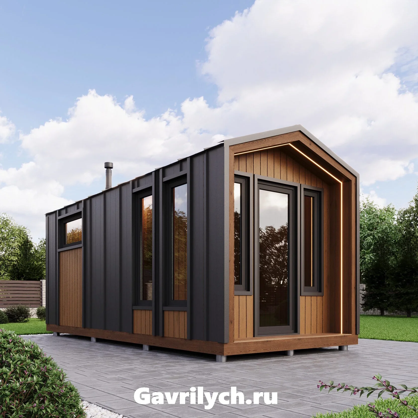 Баня в стиле Барнхаус - миниатюра 8