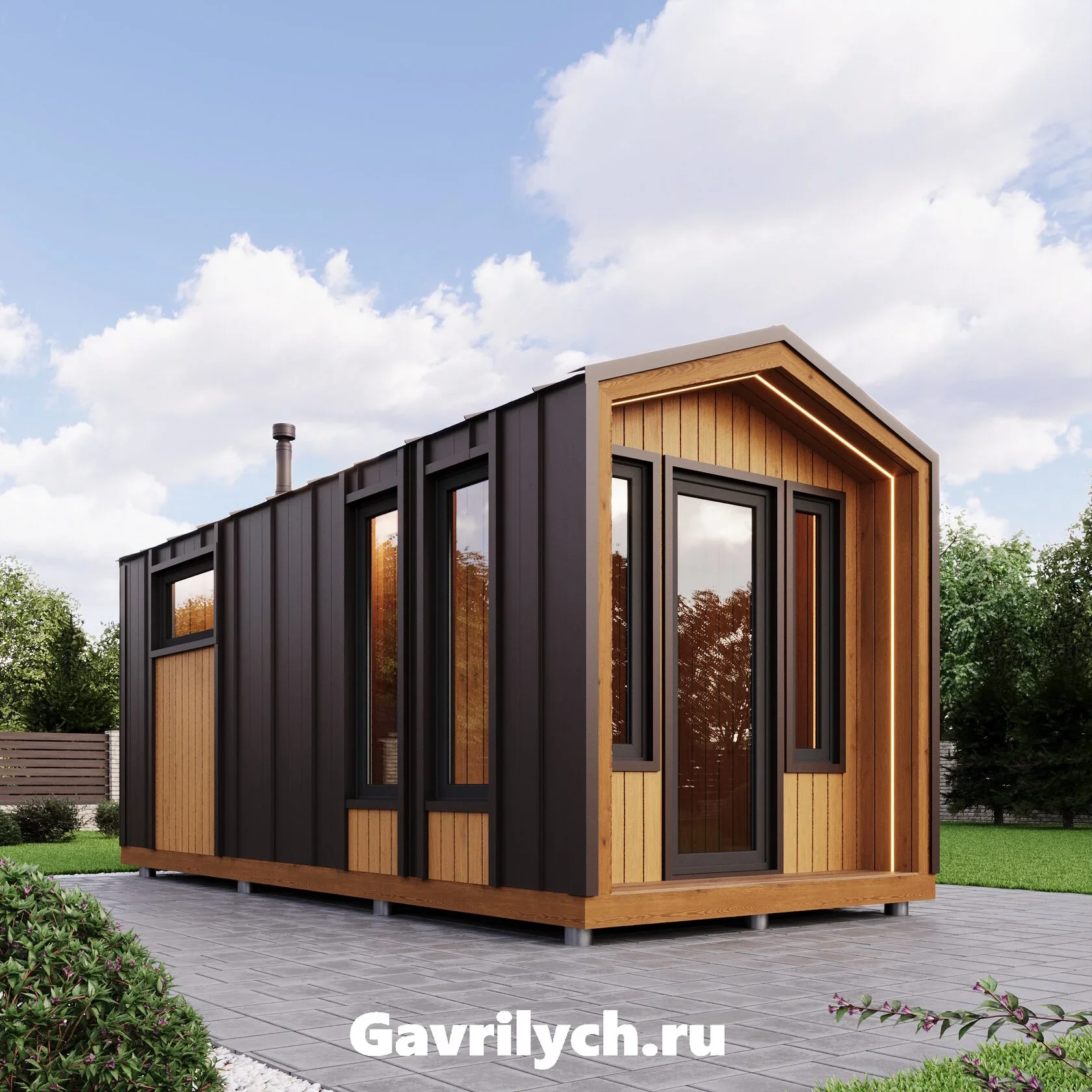 Баня в стиле Барнхаус - миниатюра 9