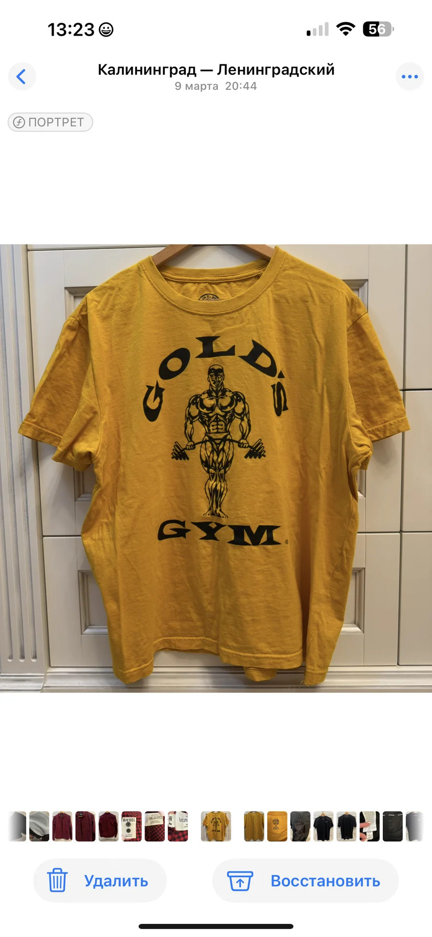 Футболка Gold's Gym Muscle спортивная мужская М/L - миниатюра 2