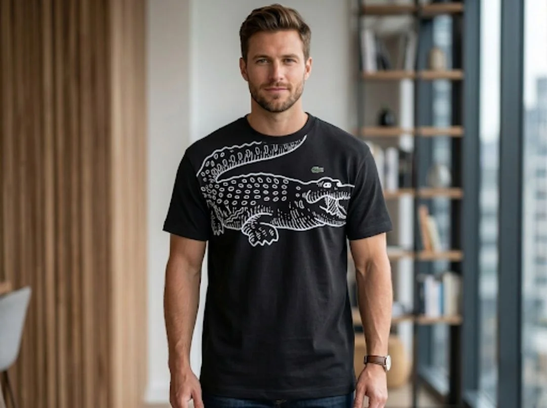 Футболка Lacoste оверсайз - миниатюра 2