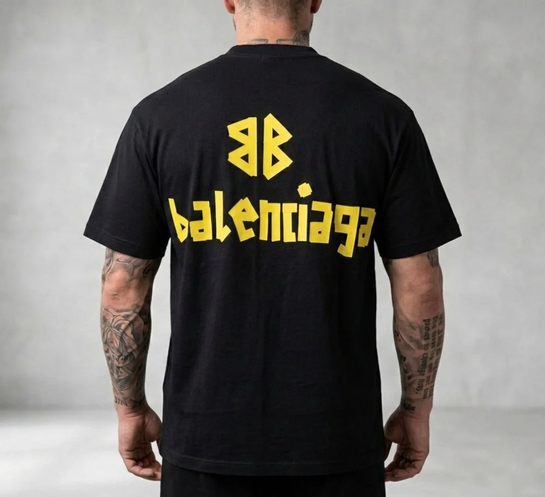 Футболка Balenciaga оверсайз крой - миниатюра 2