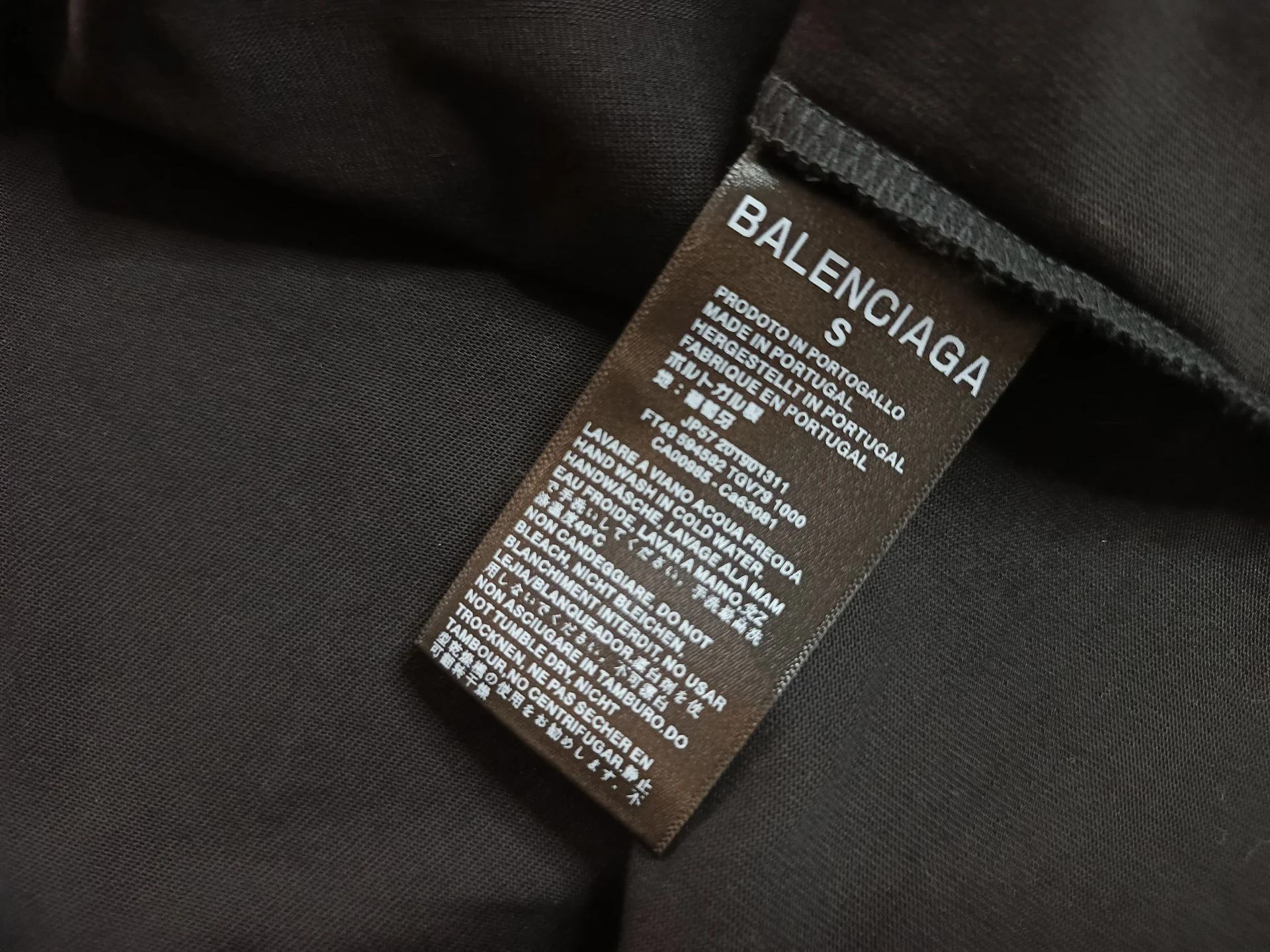 Футболка Balenciaga оверсайз крой - миниатюра 7