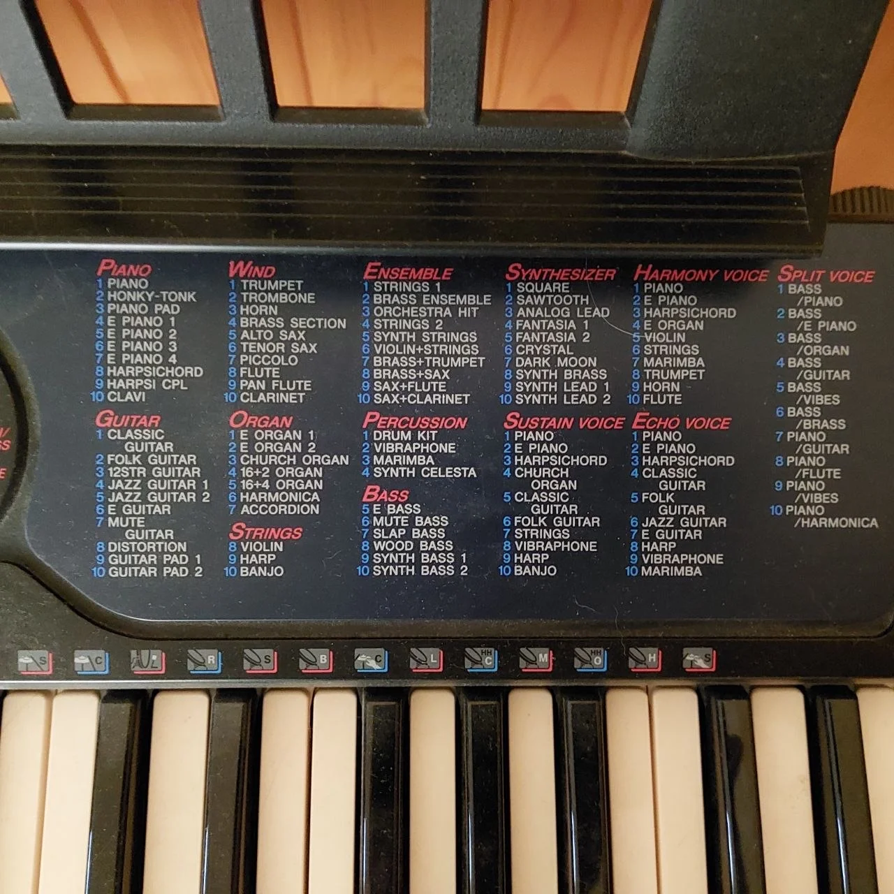 Винтажный синтезатор YAMAHA-PSR-130 - миниатюра 2