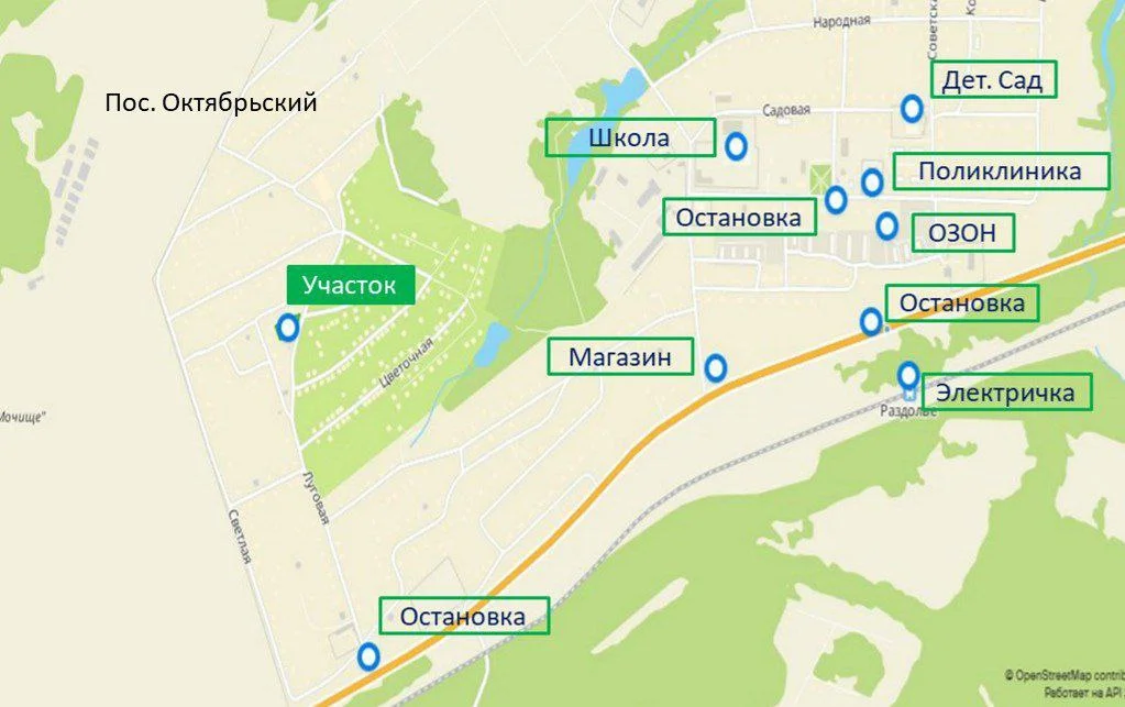 ЗЕМЕЛЬНЫЙ УЧАСТОК В ПОСЕЛКЕ ОКТЯБРЬСКИЙ 10 сот. - изображение 1
