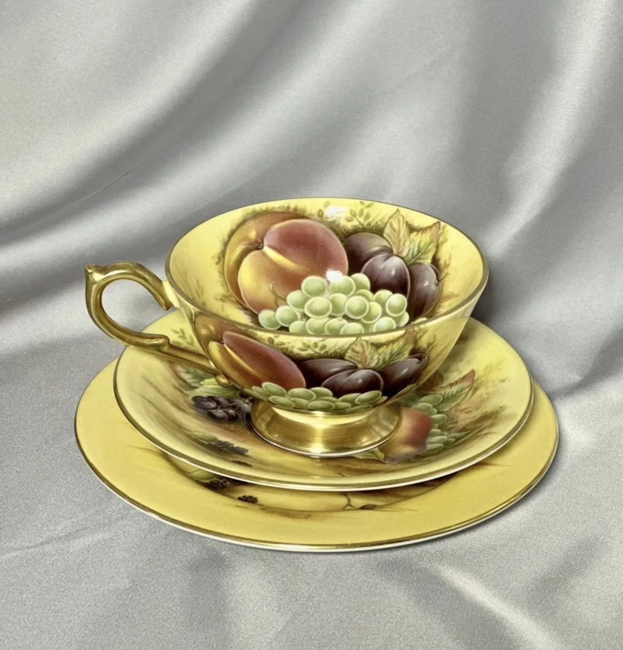 Чайный сервиз фарфор Aynsley Orchard Gold - миниатюра 4