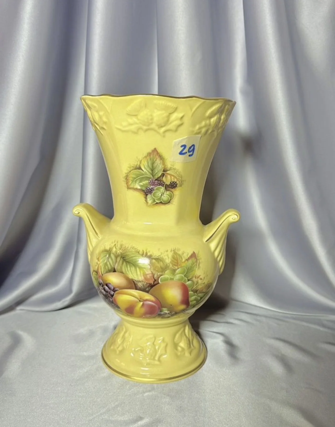 Лампа Aynsley Orchard Gold, Ваза фарфор Англия - миниатюра 8