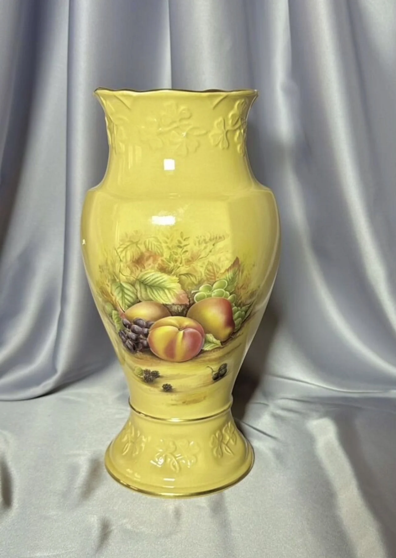 Лампа Aynsley Orchard Gold, Ваза фарфор Англия - миниатюра 9