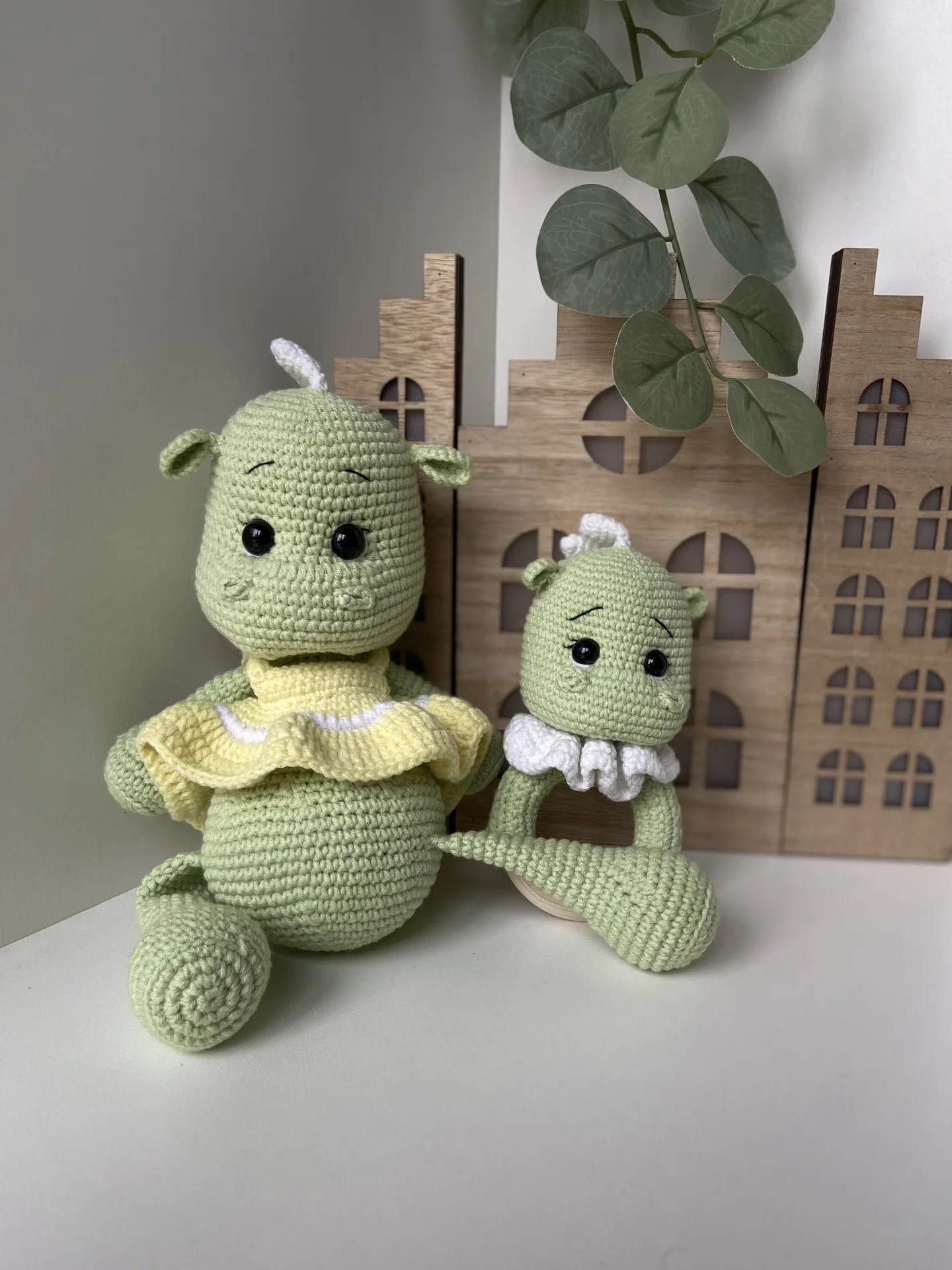Вязаная игрушка дракон - миниатюра 3
