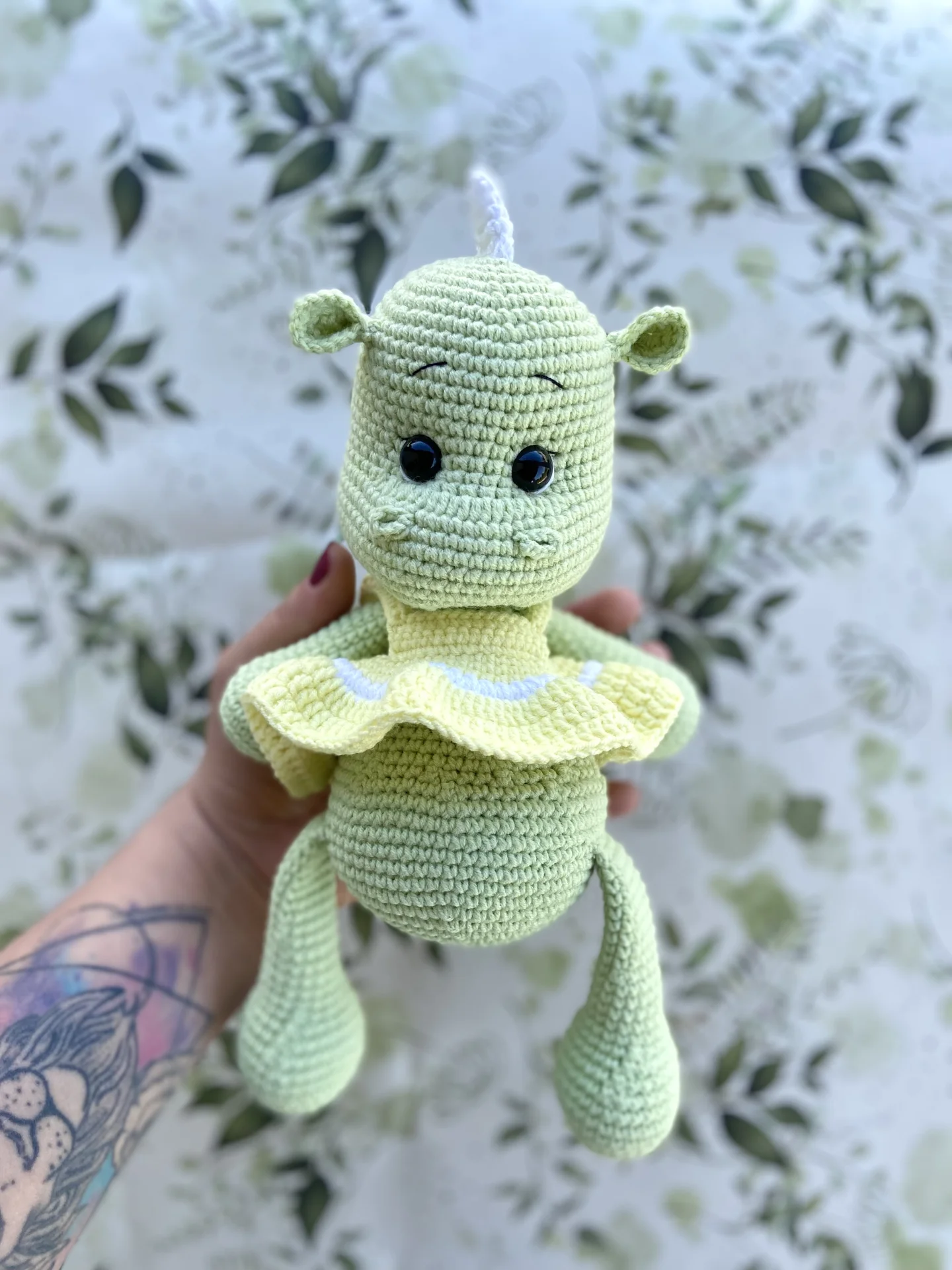Вязаная игрушка дракон - миниатюра 4