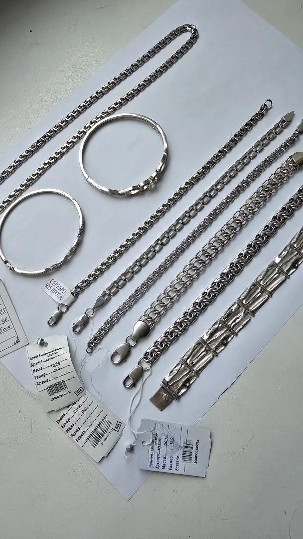 Браслеты из серебра 925 пробы новые - изображение 1
