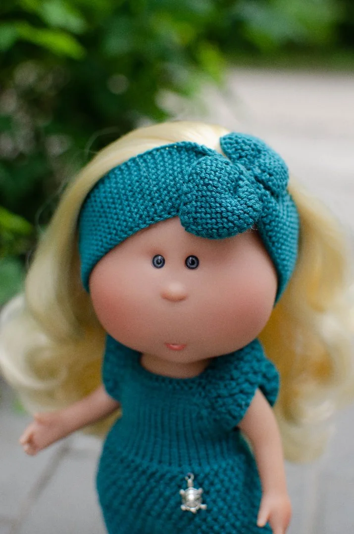 Одежда для куклы Mia и Pippa (Мия и Пиппа) 30 см. Комбинезон и повязка на голову. - миниатюра 8