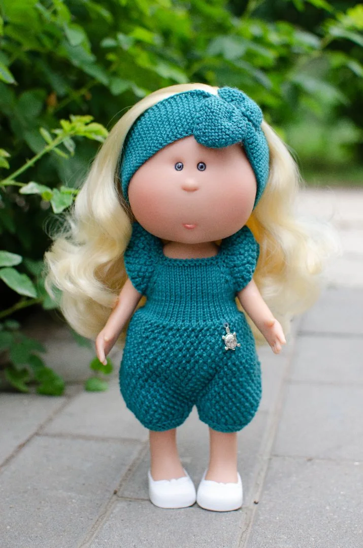 Одежда для куклы Mia и Pippa (Мия и Пиппа) 30 см. Комбинезон и повязка на голову. - миниатюра 10