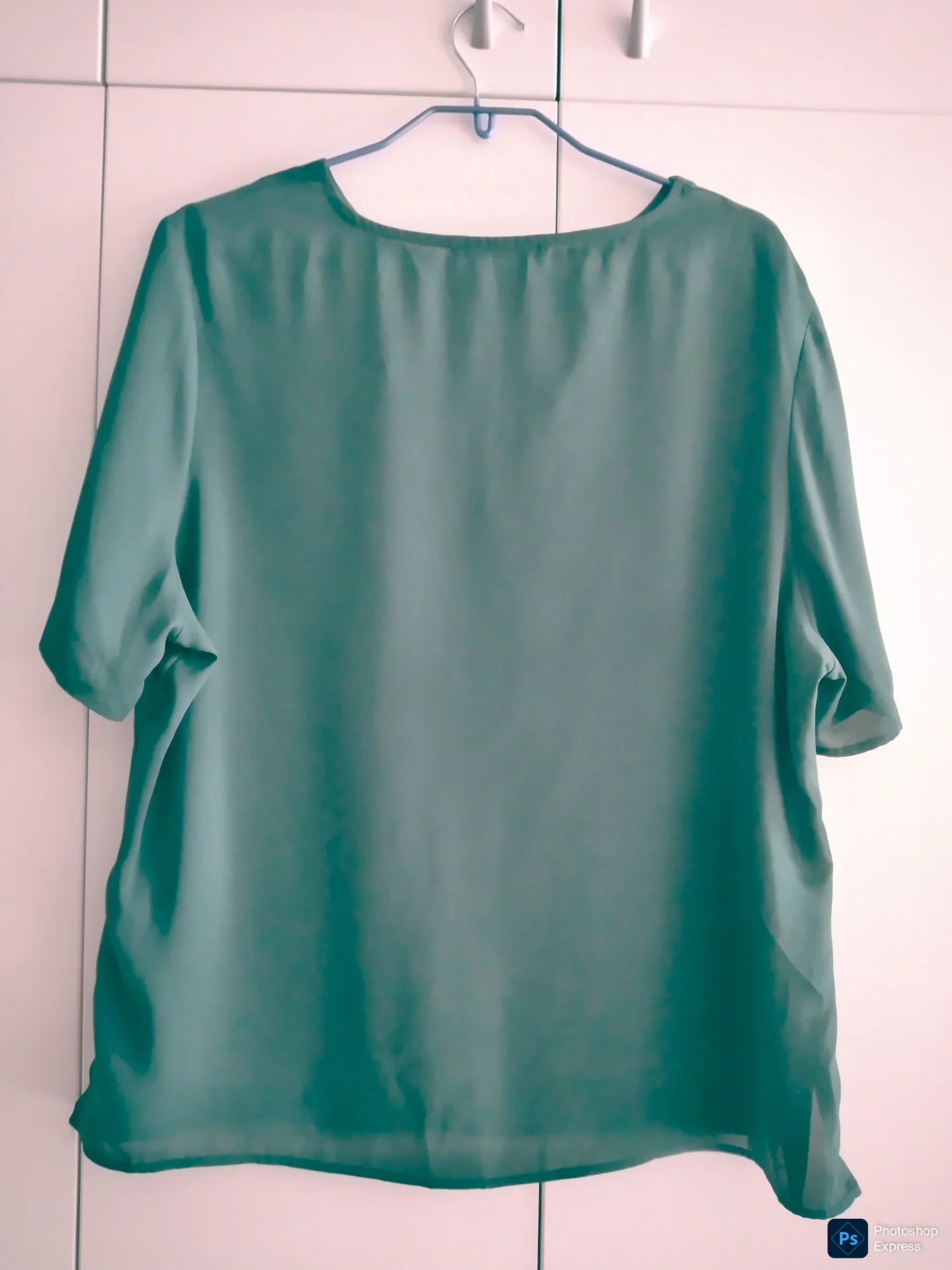Зелёная блузка Marks & Spencer, размер RU 52 / EUR 44 - миниатюра 2