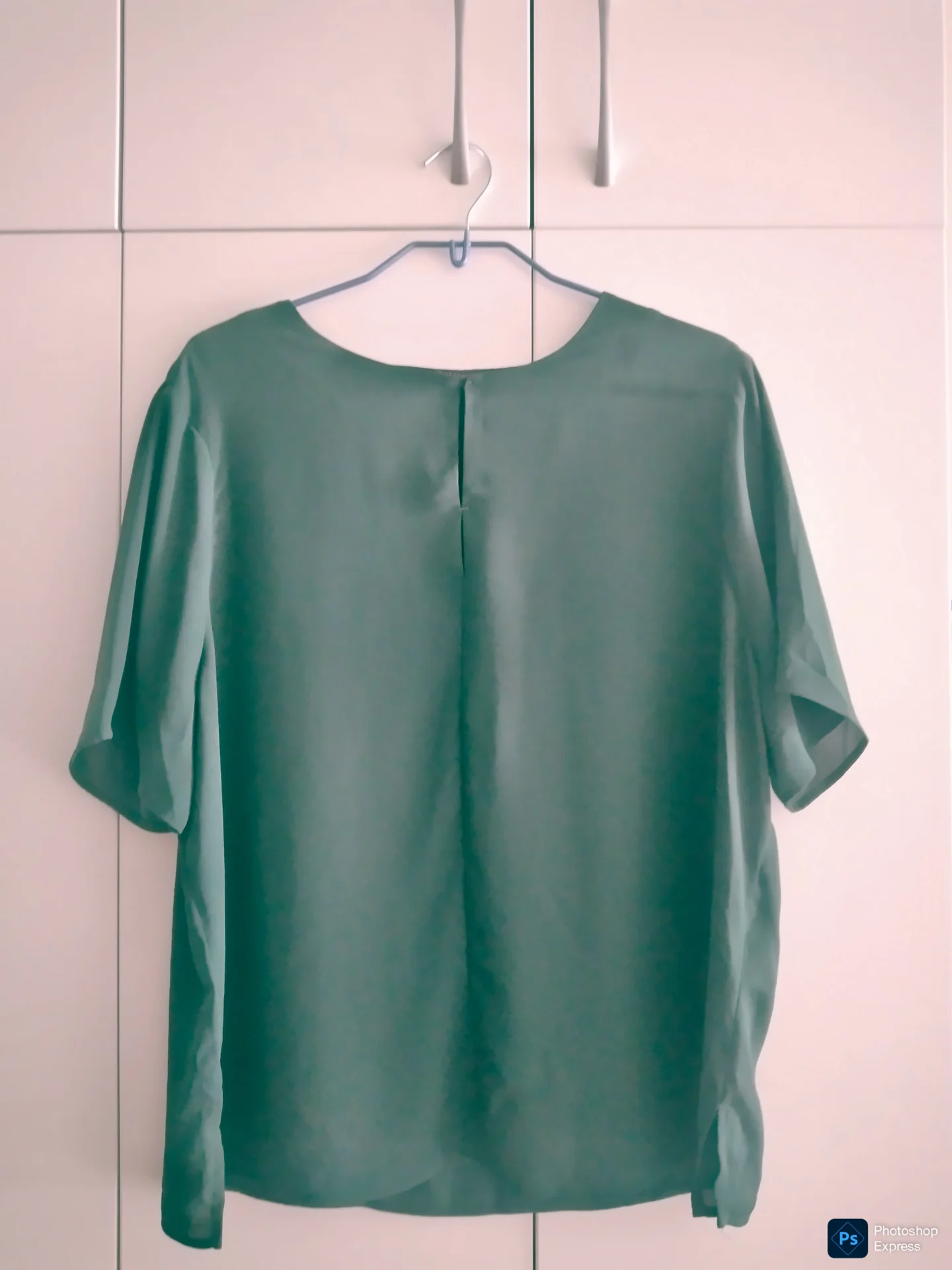 Зелёная блузка Marks & Spencer, размер RU 52 / EUR 44 - миниатюра 3