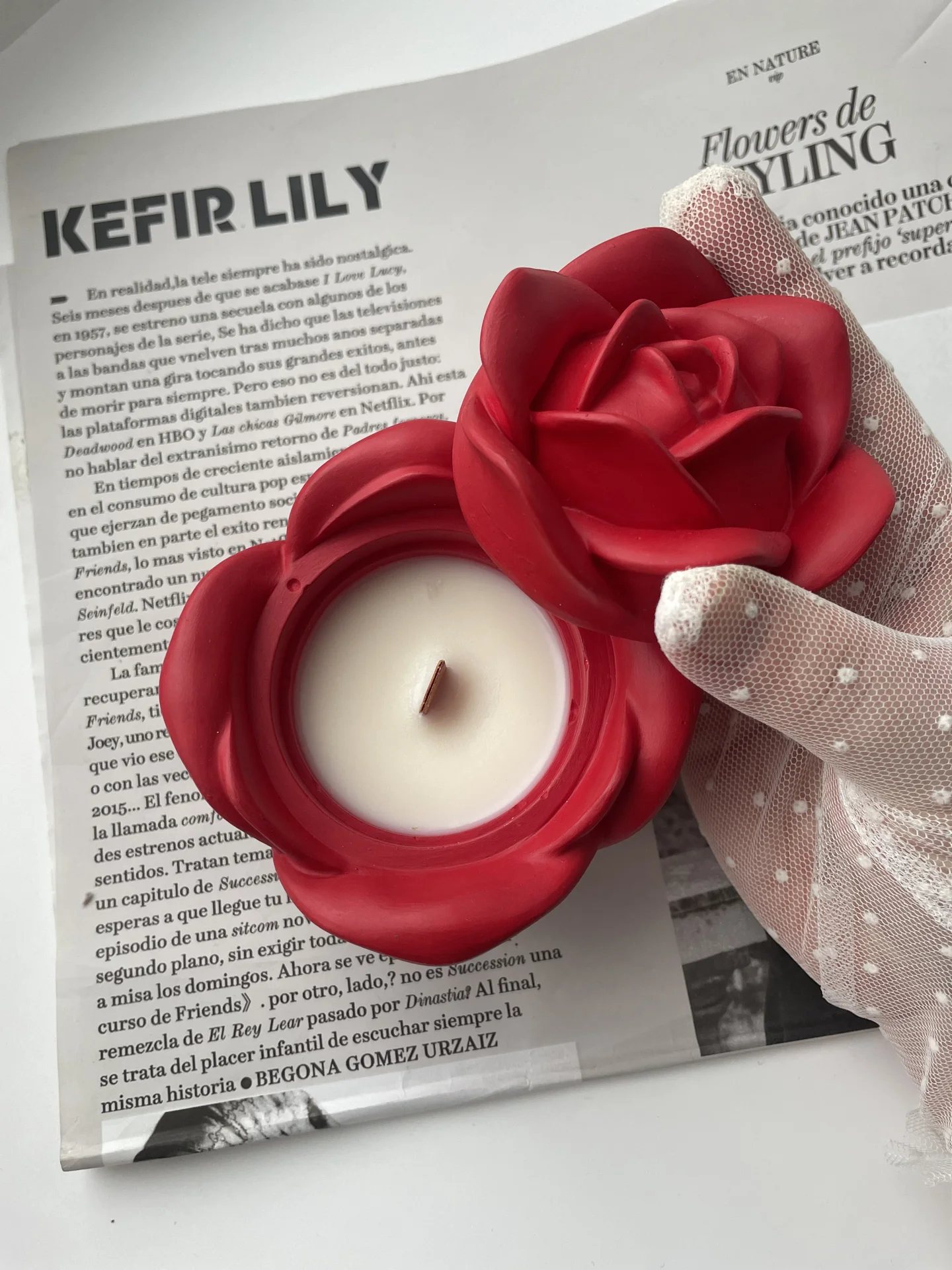 Свеча Роза из Pinterest - изображение 1