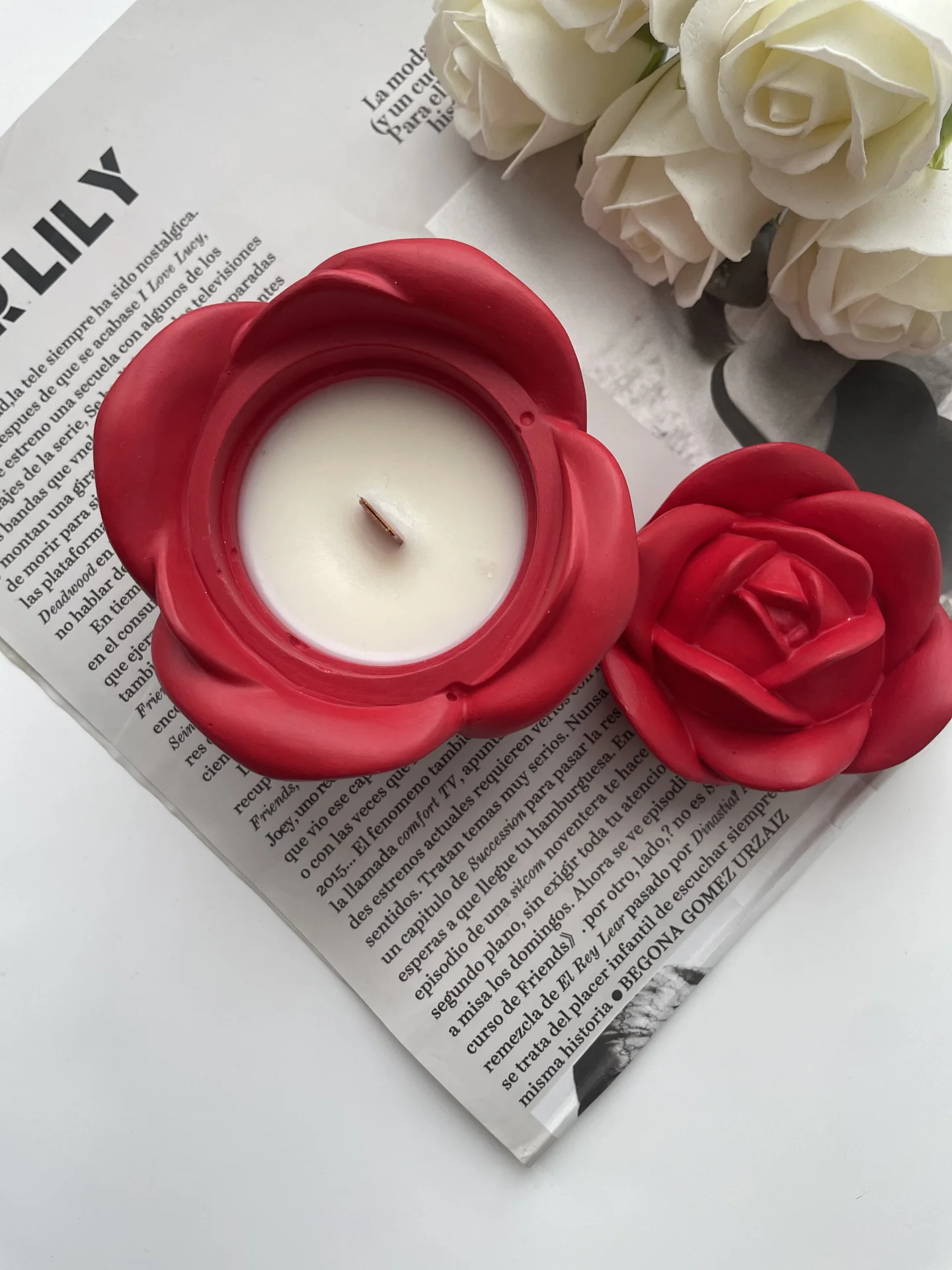 Свеча Роза из Pinterest - миниатюра 2