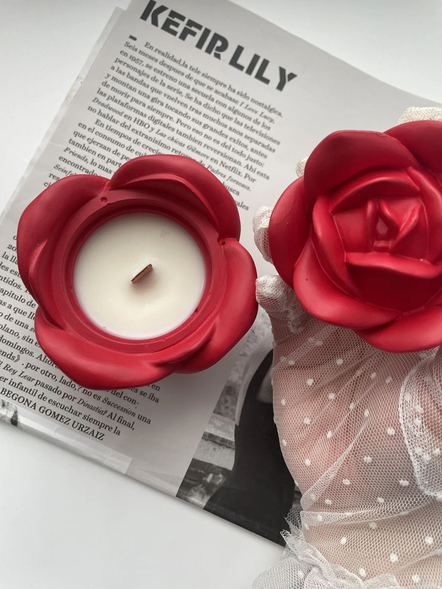 Свеча Роза из Pinterest - миниатюра 3