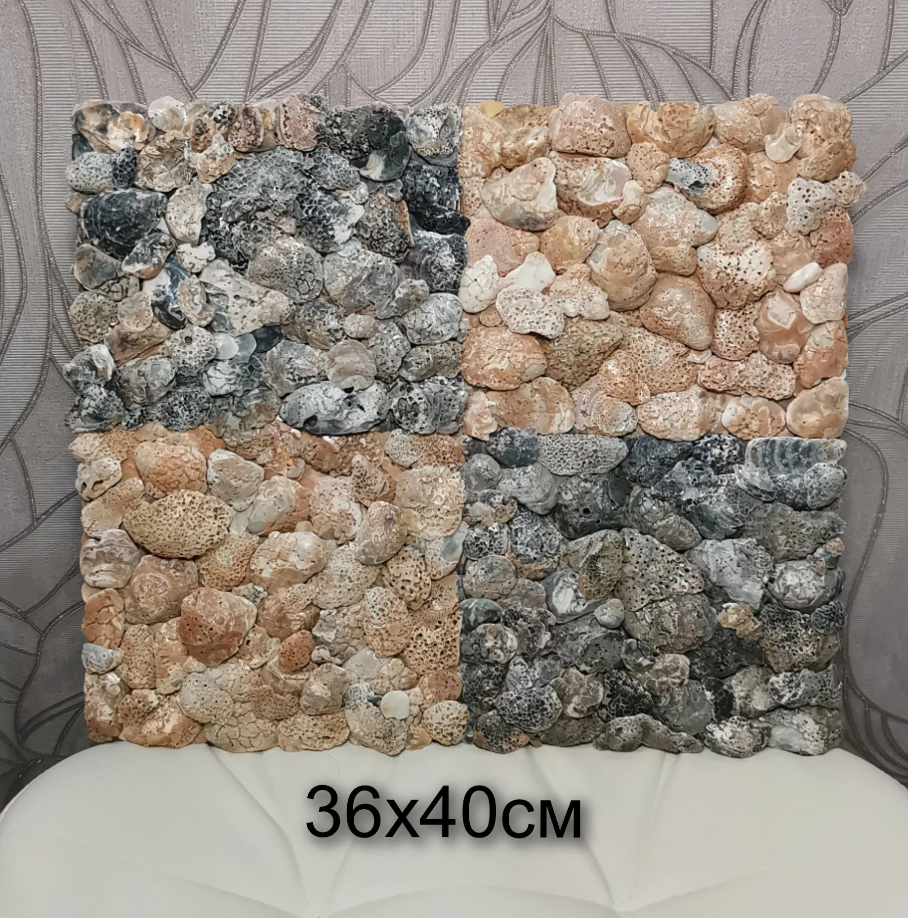 Панно декоративное, панно дрифтвуд, из ракушек - миниатюра 7