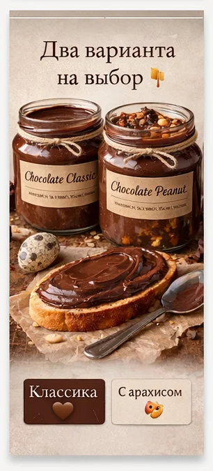 Шоколадная паста на перепелиных яйцах - миниатюра 2