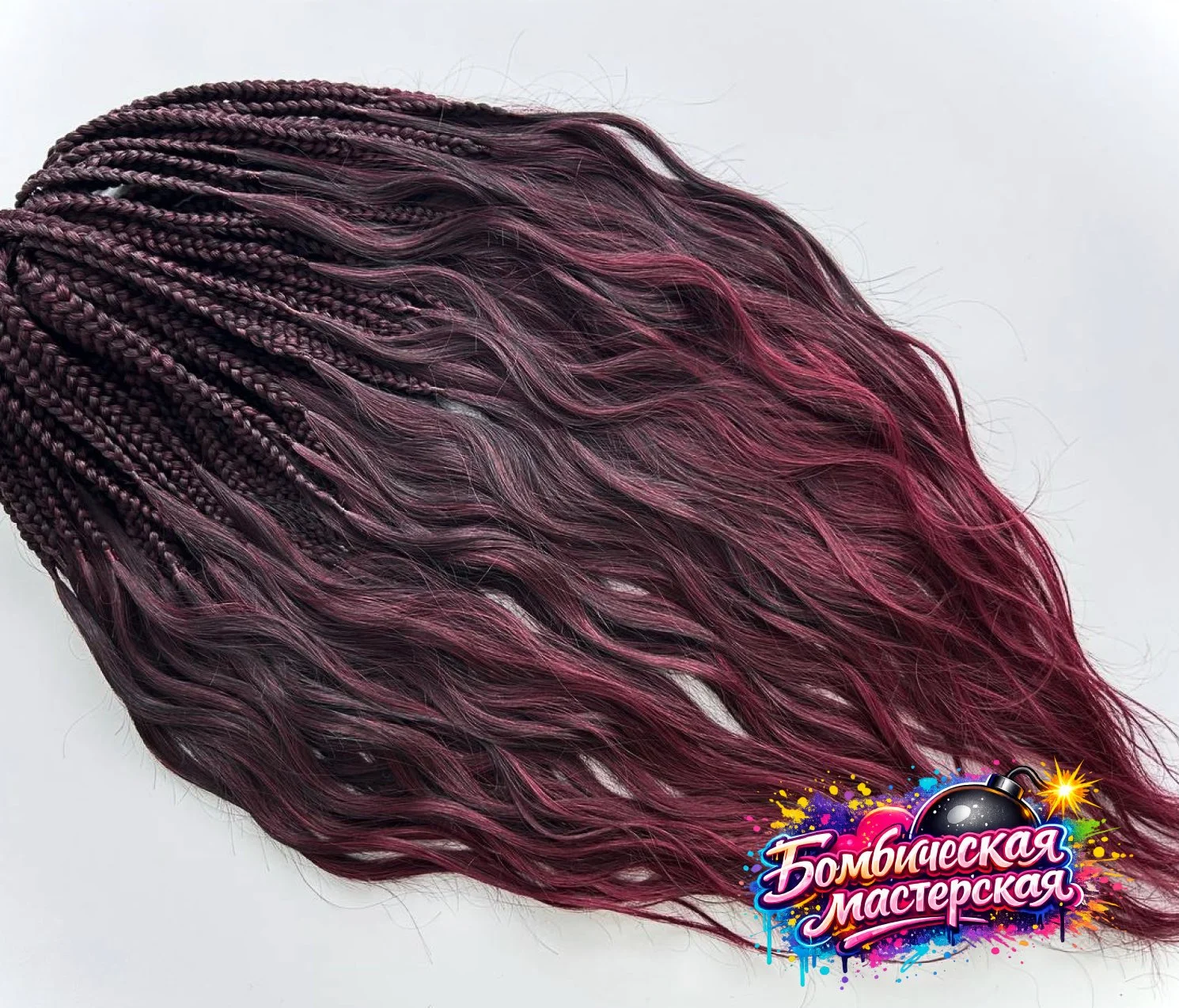 КОСОЛОКОНЫ «ГАМОРРА» БОРДО BODY WAVE - изображение 1