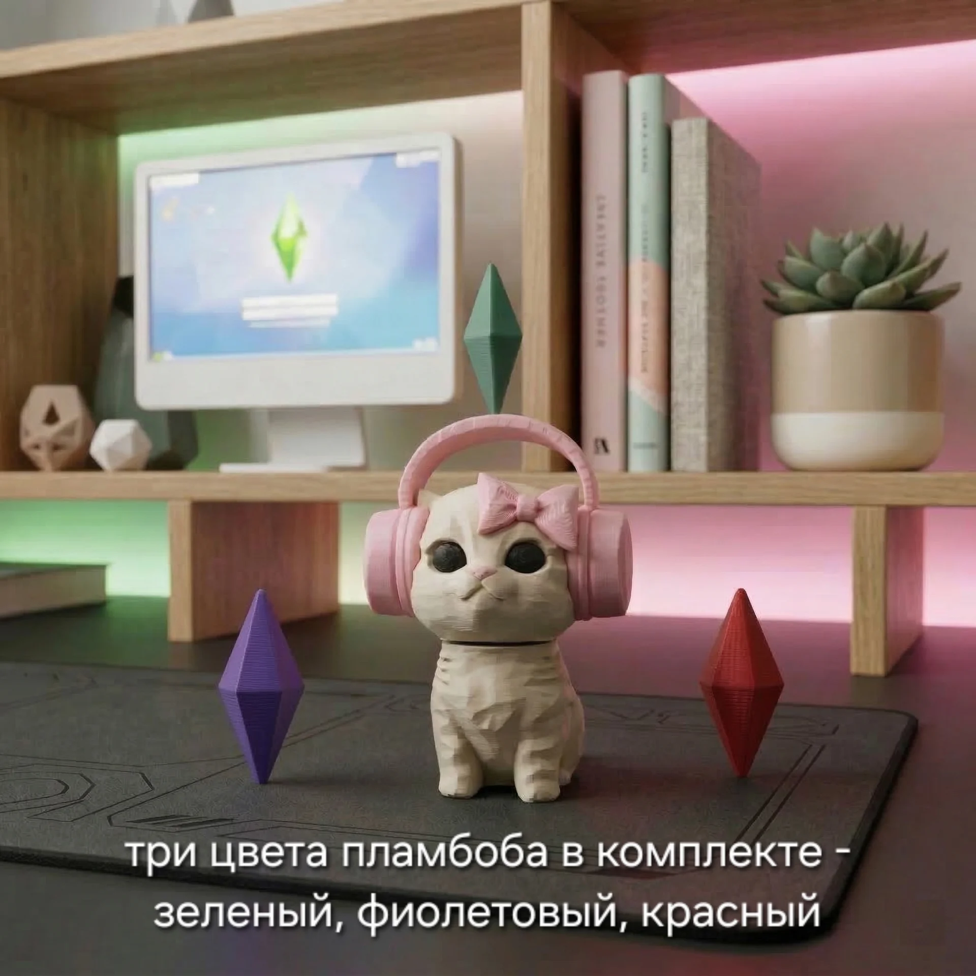 Кошка симс мем с касающейся головой - миниатюра 3