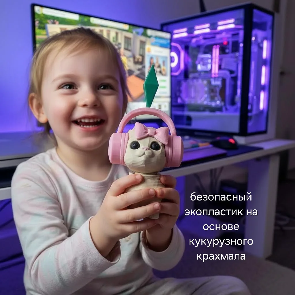 Кошка симс мем с касающейся головой - миниатюра 5