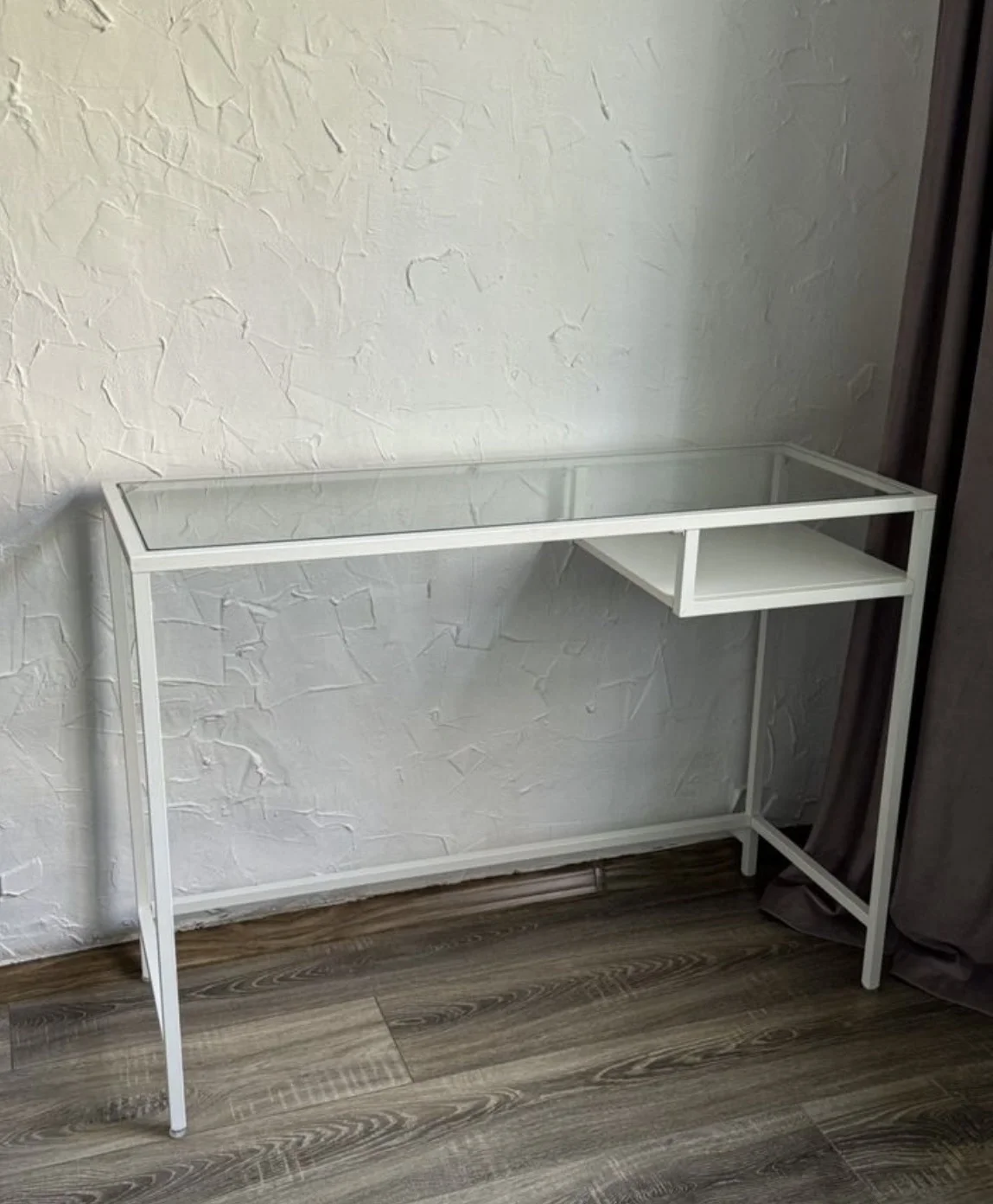 Стол ИКЕА белый со стеклом vittsjo IKEA - миниатюра 2