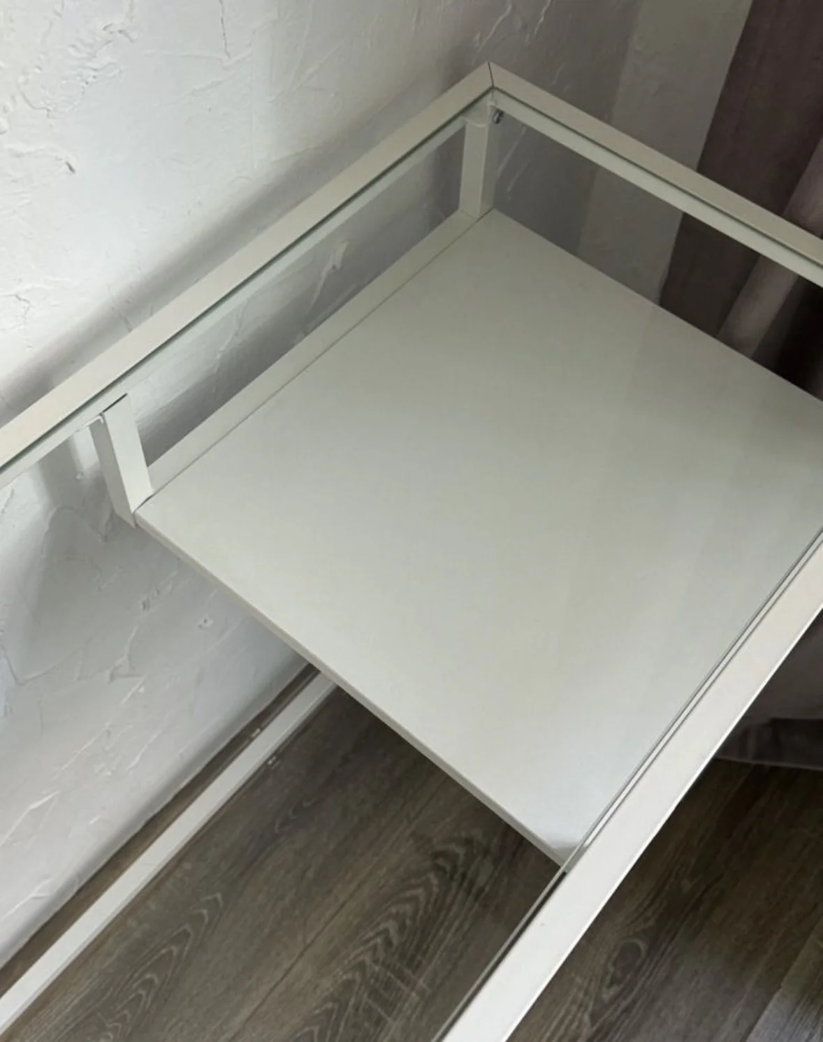 Стол ИКЕА белый со стеклом vittsjo IKEA - миниатюра 3