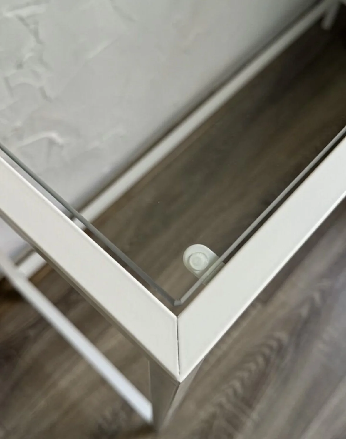 Стол ИКЕА белый со стеклом vittsjo IKEA - миниатюра 4