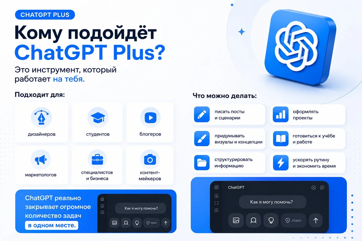 Chatgpt Plus — официальная подписка, GPT-5 - миниатюра 3