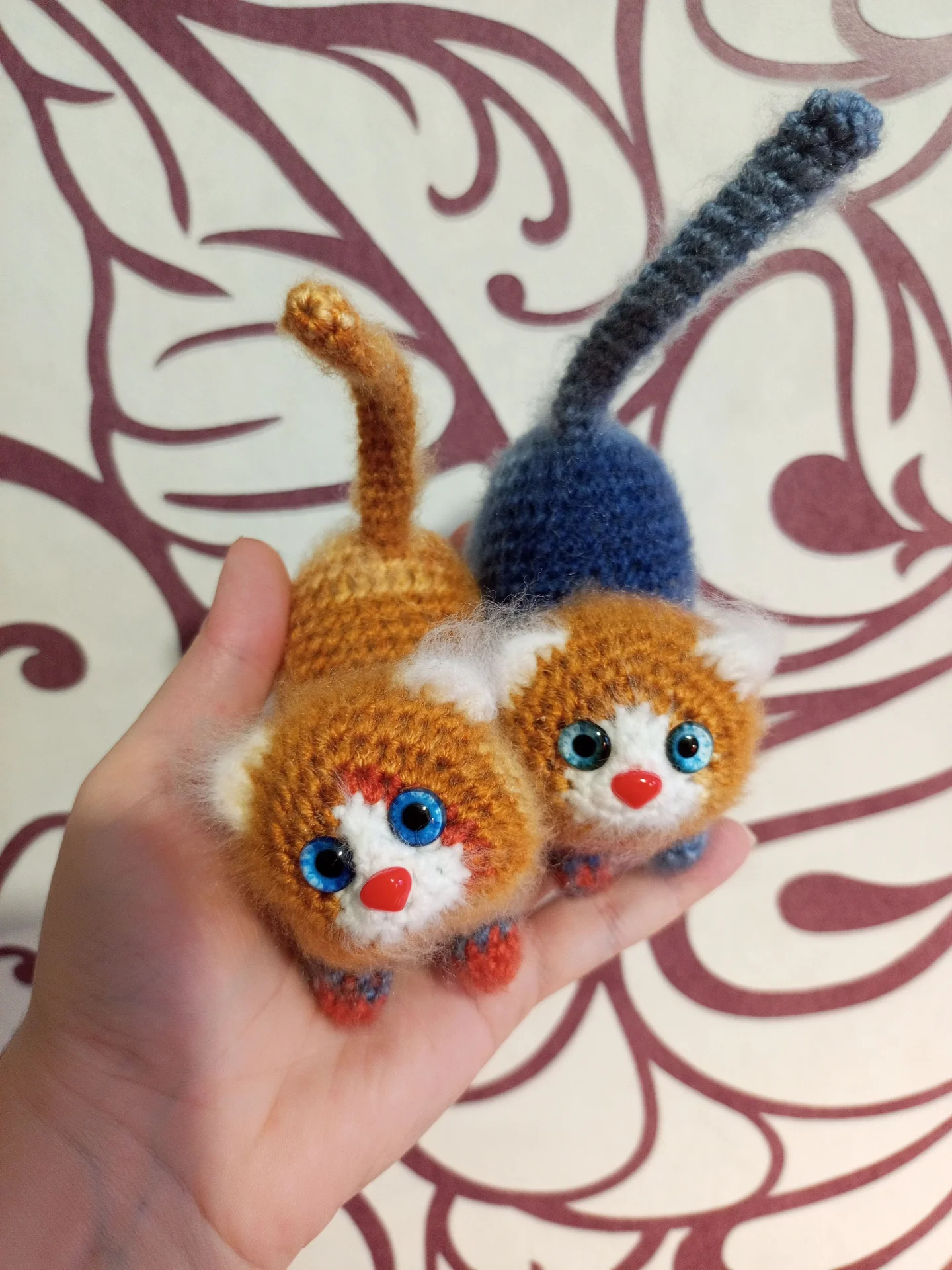 Вязаные игрушки котики - миниатюра 4