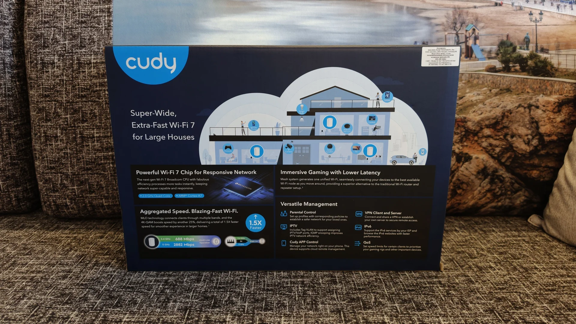Маршрутизатор Cudy BE3600 Wi-Fi 7 - миниатюра 3
