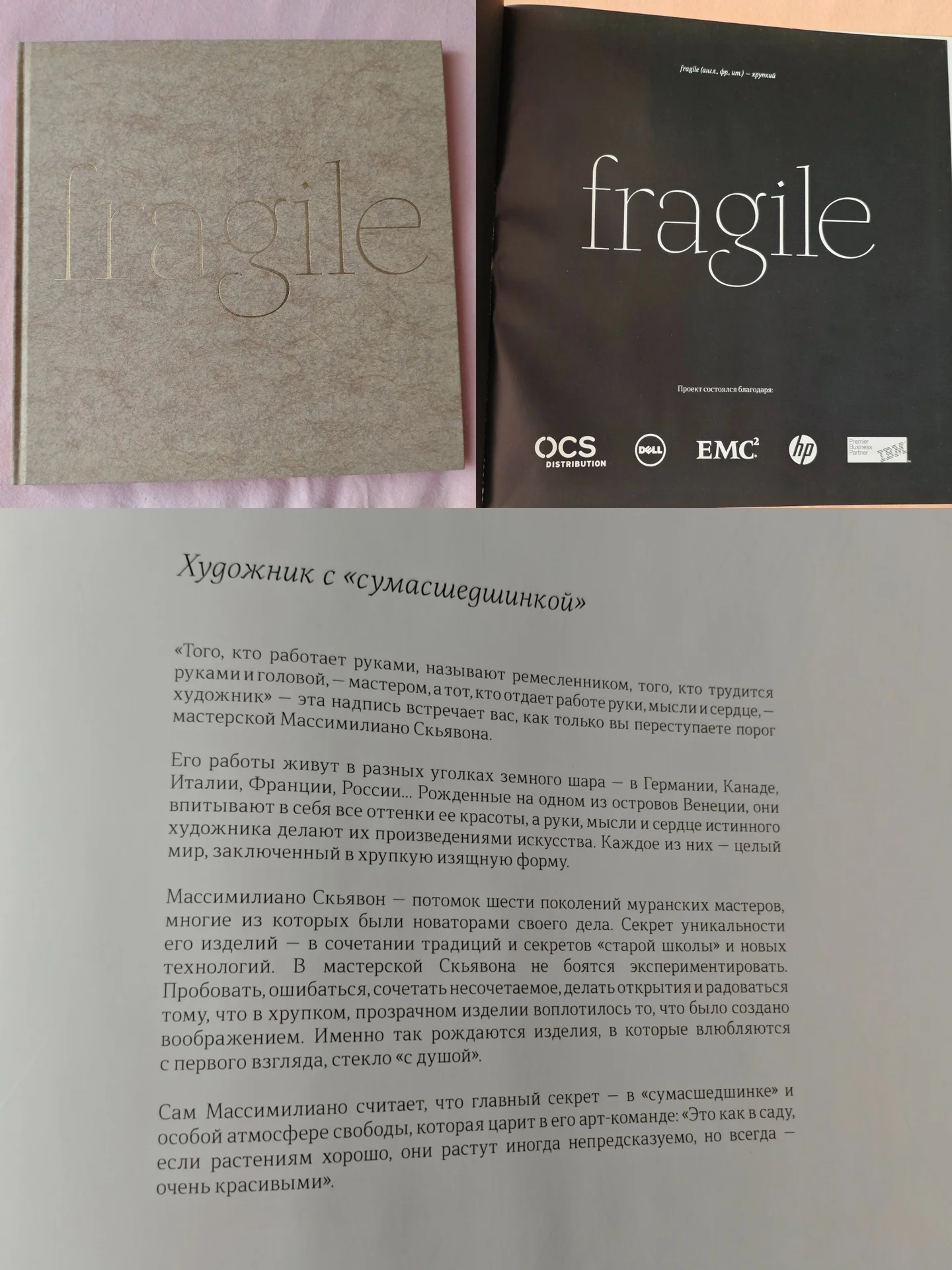 Книга. Фотоальбом мастерской Массимилиано Скьявон - миниатюра 3