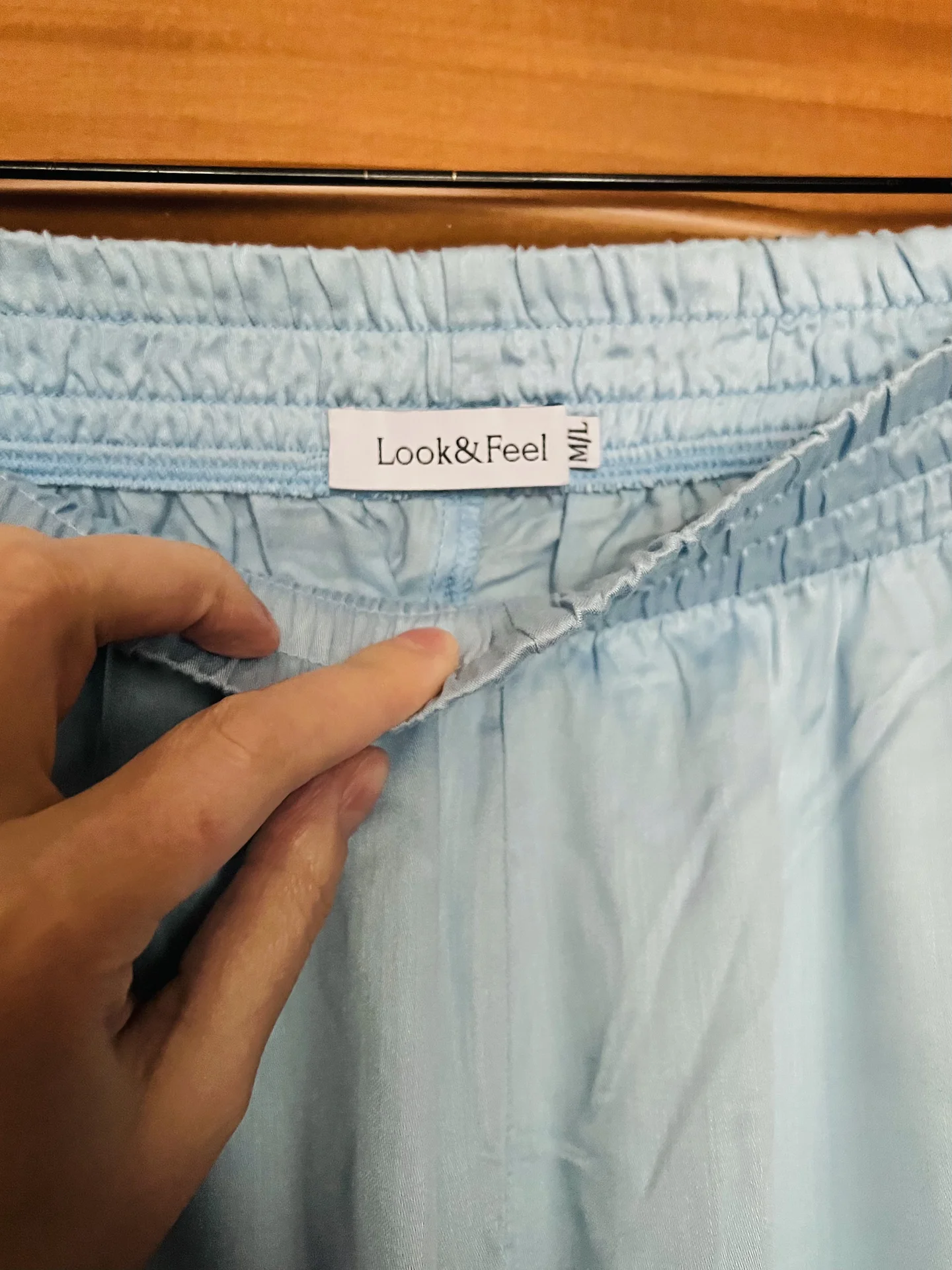 Пижама женская шелковая M/L голубая новая LookFeel - миниатюра 9