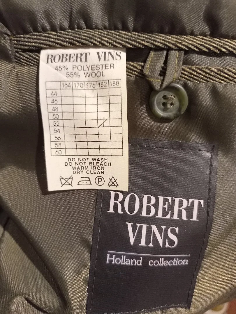 Классический мужской пиджак Robert Vins Holland collection - миниатюра 2