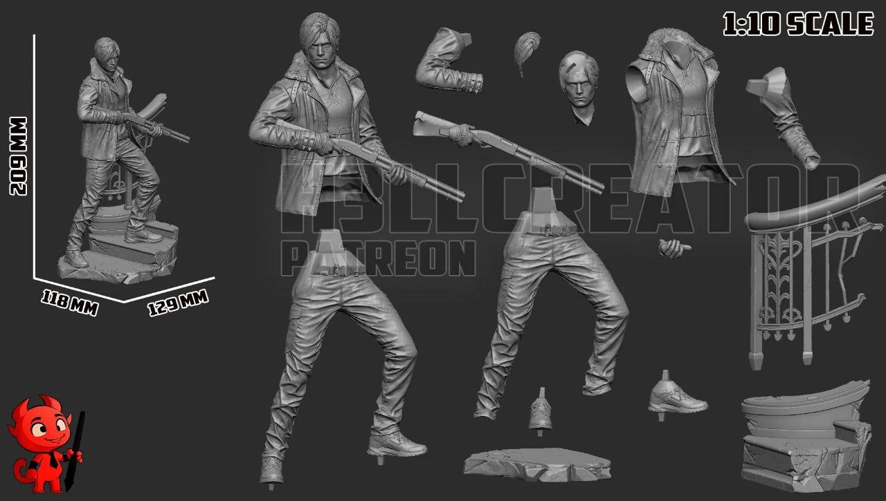 Фигурка Leon S Kennedy из игры Resident Evil 9 - миниатюра 6