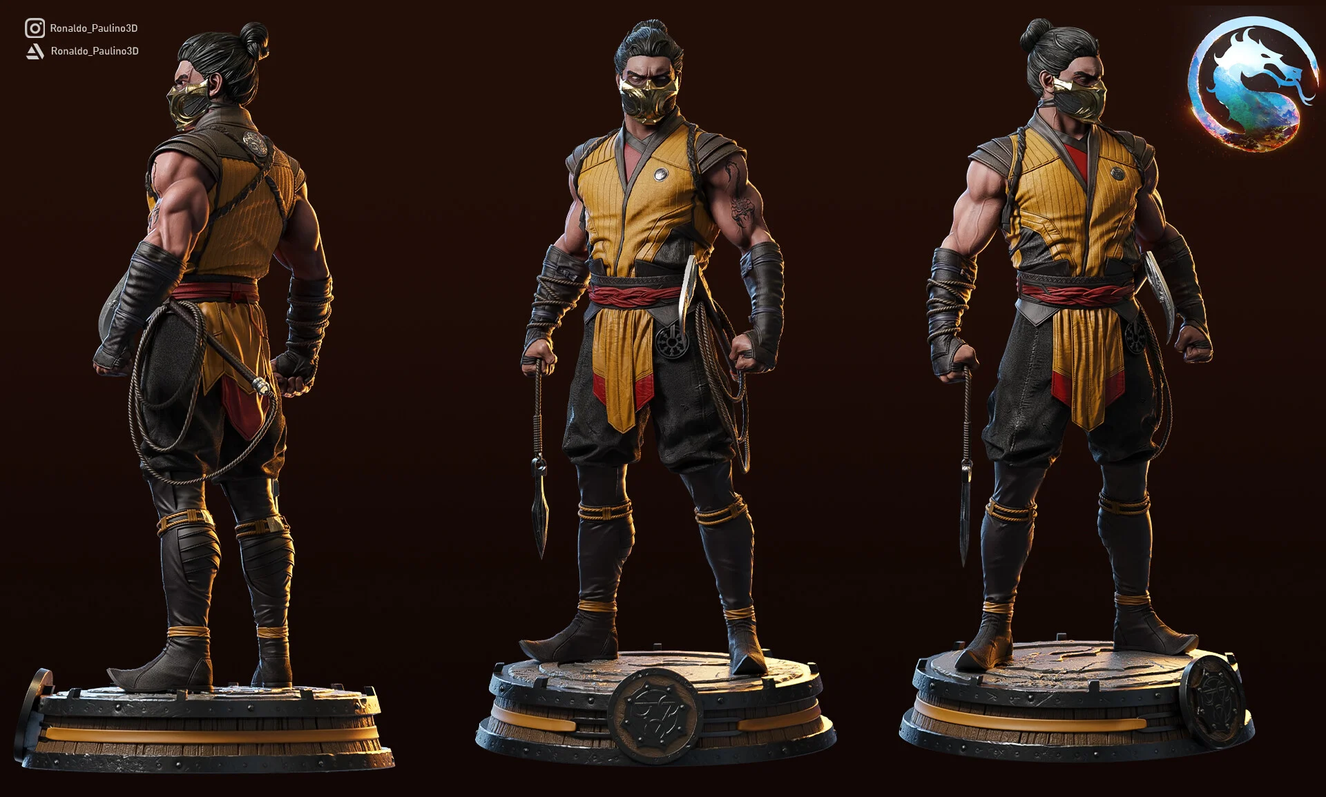 Фигурка Scorpion из игры Mortal Kombat - миниатюра 3