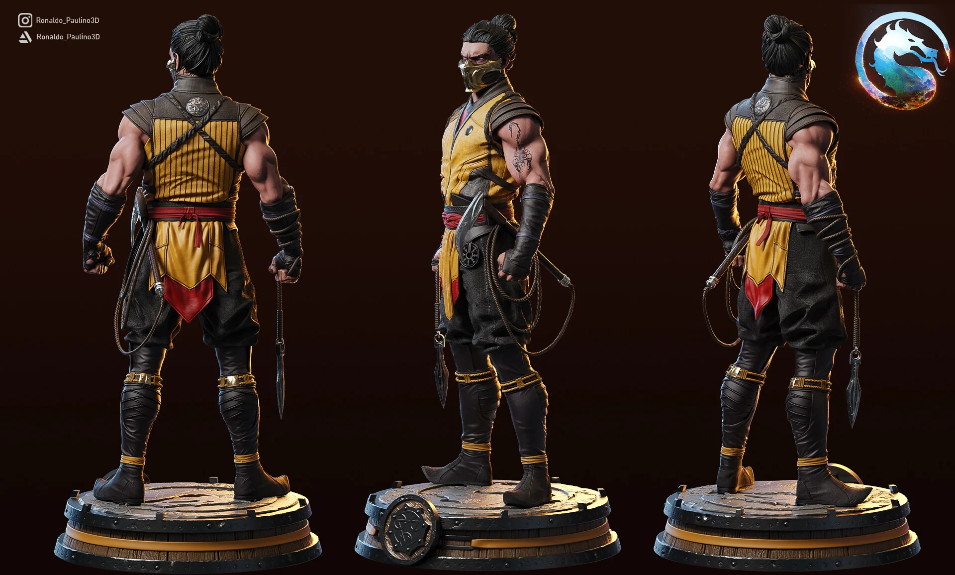 Фигурка Scorpion из игры Mortal Kombat - миниатюра 4