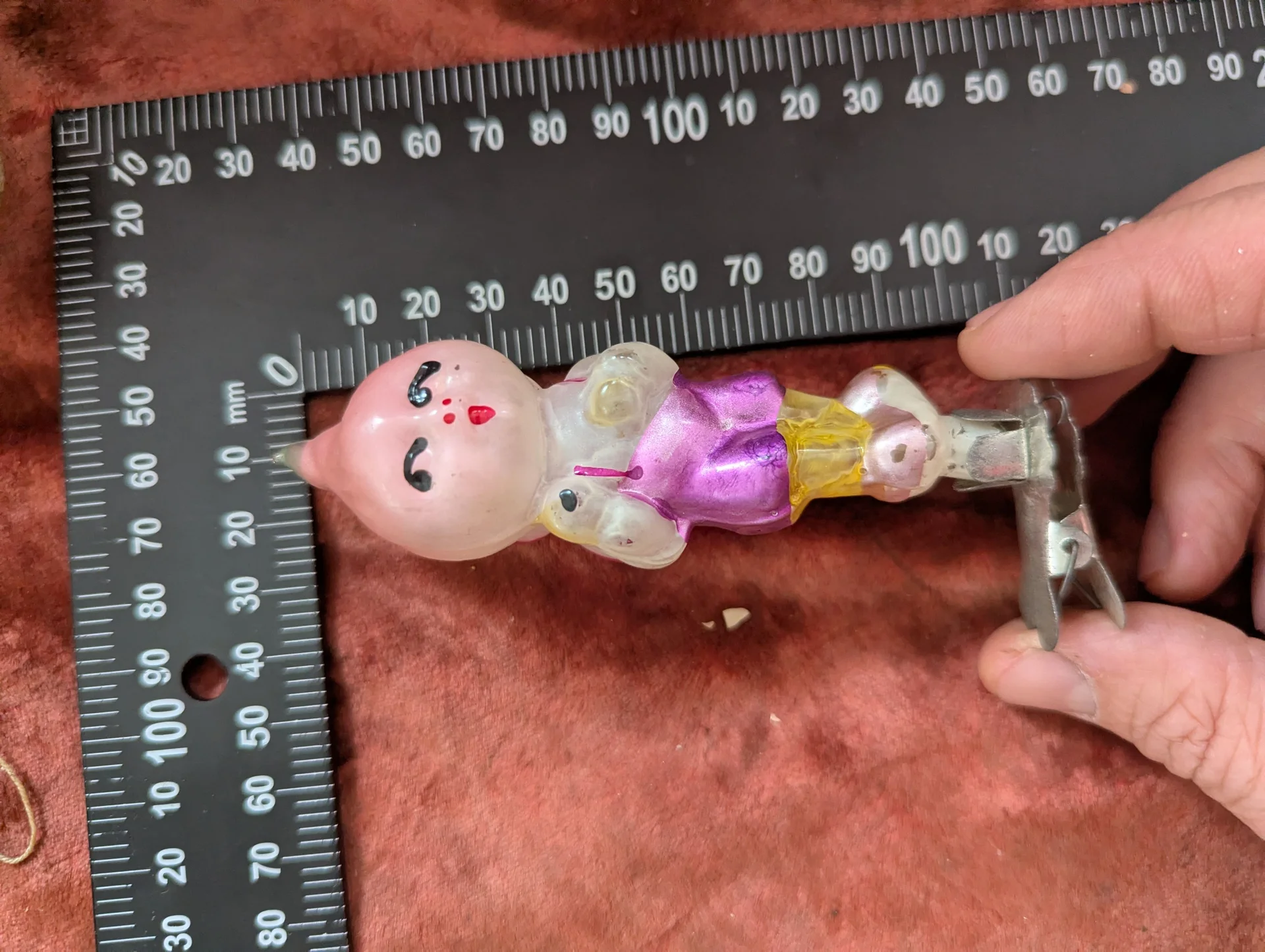 елочная игрушка Чипполино старинная СССР стекло чи - изображение 1