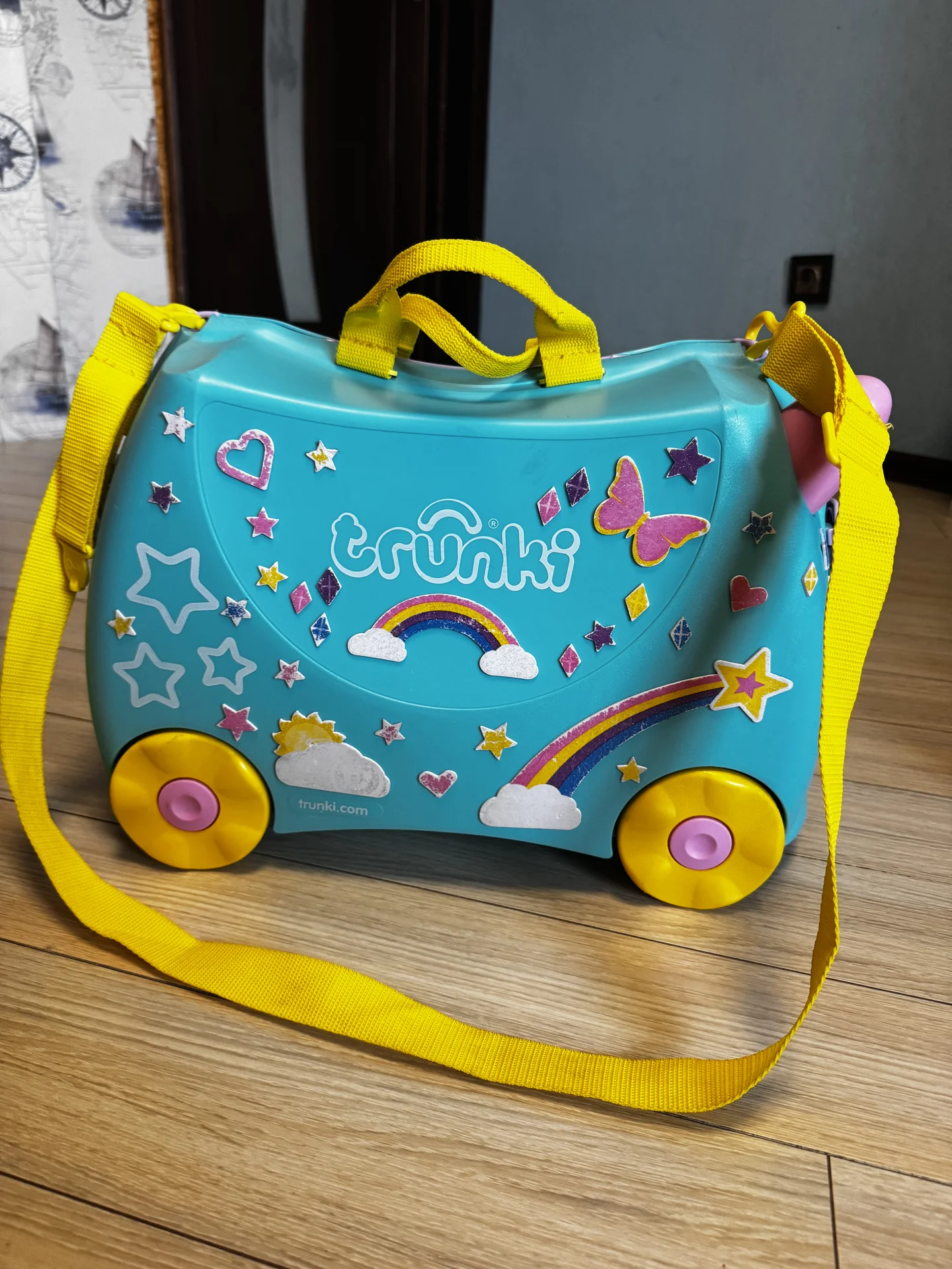 Детский чемодан каталка trunki единорог - миниатюра 3