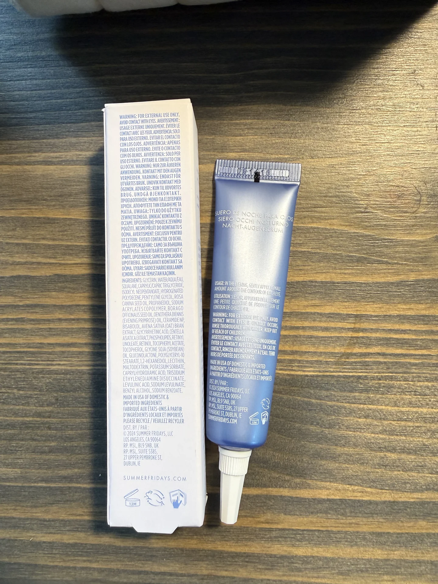 Summer Fridays overnight eye serum - миниатюра 3