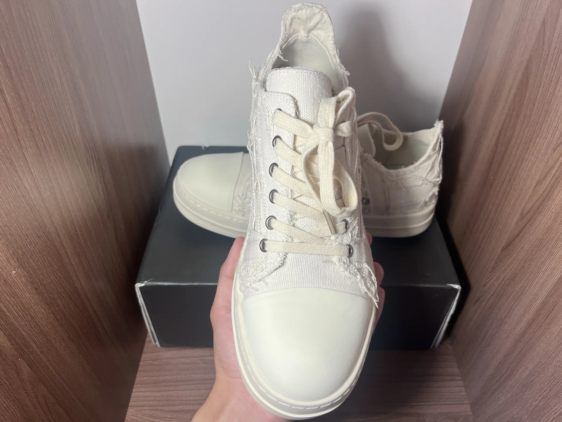 кеды rick owens ramones distressed - миниатюра 2