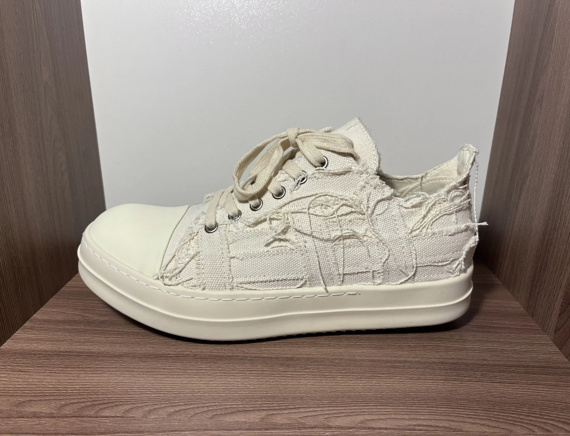 кеды rick owens ramones distressed - миниатюра 5