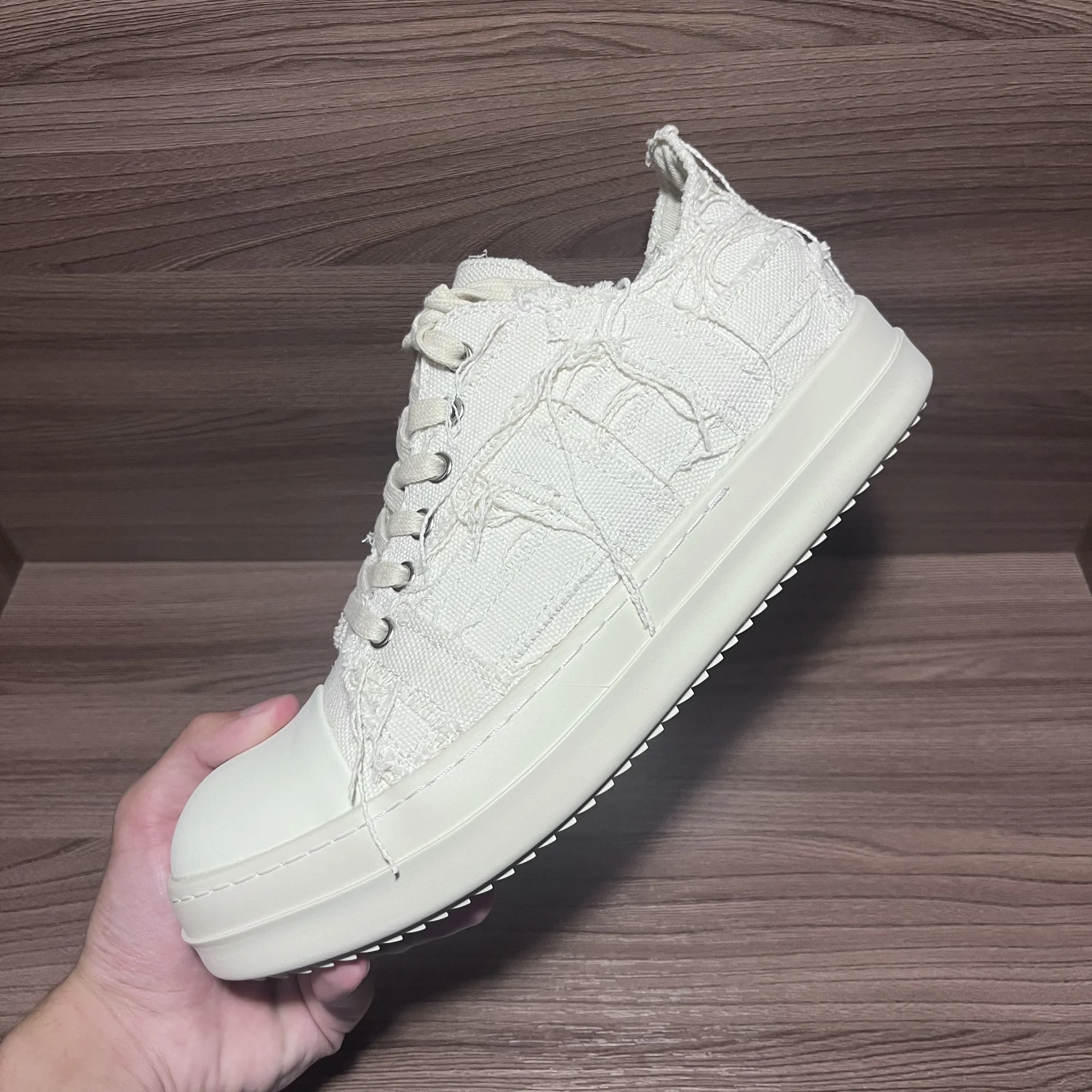 кеды rick owens ramones distressed - миниатюра 7